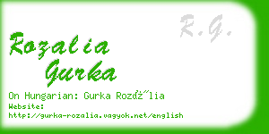 rozalia gurka business card